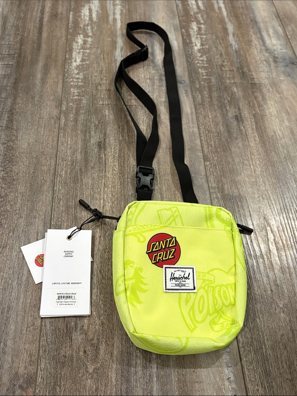 Hershel Supply Co. x Santa Cruz Highlight Speed Wheels Poison bag NEW